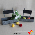 Square Vintage Retro Galvanized Sheet Metal Chalk Board Planter Boxes